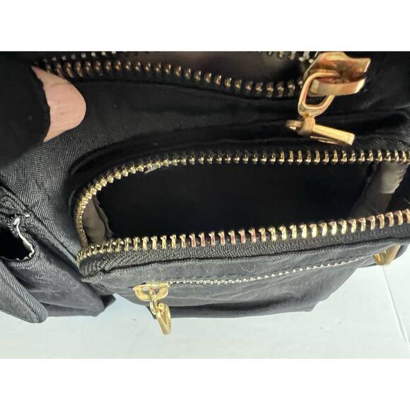 Baggallini San Marino Black Nylon Satchel Tote Shoulder Travel Bag - Picture 13 of 15